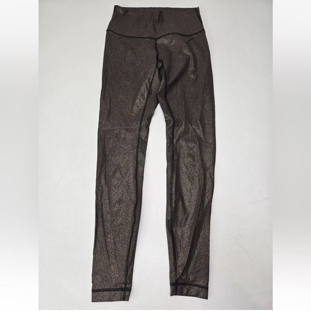 Lululemon Wunder Under High-Rise Tight *Foil 28"  Foil Print Black Copper Size 6
